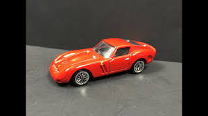 Descubre todas las especificaciones técnicas de los coches ferrari gt prototipos: Hot Wheels Ferrari 250 Gto 1 64 Youtube