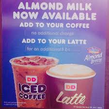 Add a french vanilla, toasted almond, hazelnut, blueberry. Dunkin Is Charging Extra For Almond Milk In Lattes Only