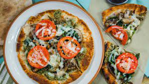 Taste Of Home Grilled Flatbread Veggie Pizza Veggie Flatbread Pizza Grilled Flatbread Recipes