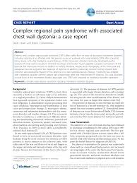 Pdf Complex Regional Pain Syndrome With Associated Chest Wall Dystonia A Case Report