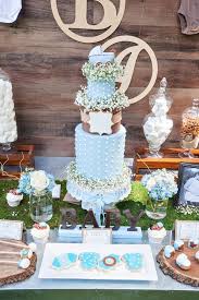 An Outdoor Chic Rustic Intimate Ocassion Baby Shower Party Ideas Photo 8 Of 63 Rustic Baby Shower Cake Baby Shower Decorations Rustic Baby Shower