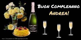Cartoline Di Compleanno Fiori E Torta Per Te Andrea Buon Compleanno Compleanno Auguri Di Buon Compleanno Cartolina Di Compleanno