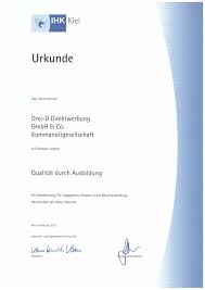 Suche jobs von ihk zu kiel kammern aus kiel. Ausbildungsqualitat Ihk Zertifikat Fur Die Marketing Logistik