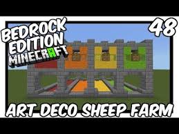 Upright Art Deco Sheep Farm Tutorial Https Youtube Com Watch V Orvqjd1uzxy Art Deco Sheep Farm Minecraft Blueprints