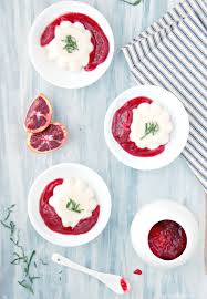 Honey Yogurt Panna Cotta With Blood Orange Sauce The Kitchen Mccabe