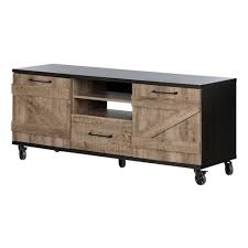 You can keep the tv where it is convenient for you. Valet Industrial On Wheels Tv Stand For Tvs Up To 65 Weathered Oak Black South Shore Target