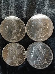 Top Left No Mint Mark Bottom Left Mint Mark S Top Right Mint Mark Bottom  Right Mint Mark O I have 1880 through 1890 1896 1898 1899 1901 1902 1904