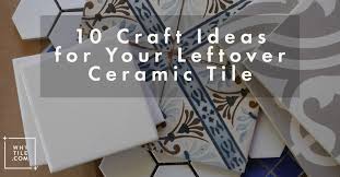 Pop a hole in the top (big enough to thread string through) and hang them up on the christmas tree. 10 Craft Ideas For Your Leftover Ceramic Tile Why Tile