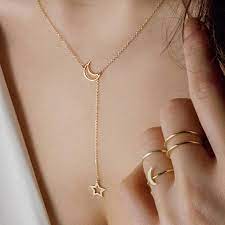 Take a photo or upload an image to shop similar items. Moon Star Chain Necklace Jewelry Women Simple Necklace Shopee Philippines
