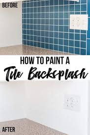for painting tile backsplash
