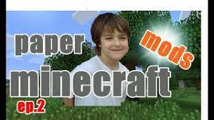 Paper minecraft está en los top más jugados. Paper Minecraft Gameplay Ep 2 Mods And Herobrine Youtube