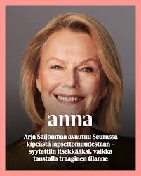 Arja Saijonmaa kertoo Seurassa, että häntä syytettiin aikoinaan  itsekkääksi. 👉  https://anna.fi/ihmiset/arja-saijonmaa-seurassa?utm_medium=Social&utm_source=Facebook#Echobox=1761213745