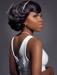 Black pixie haircut with side bangs via. 10 Wedding Hairstyles For Black Brides Voice Of Hair