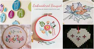 In the first step, you create your own embroidery design by hand and digitize it on any embroidery software of your choice. 25 Easy Embroidery Projects For Beginners With Free Patterns Diy Crafts