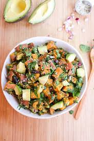 Roasted Sweet Potato Salad Recipe Salad With Sweet Potato Sweet Potato Salad Recipe Roasted Sweet Potatoes