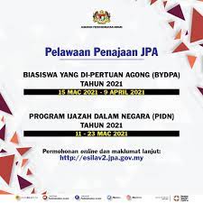 Permohonan biasiswa yang di pertuan agong 2021/2022 jpa (bydpa). Permohonan Online Masih Jabatan Perkhidmatan Awam Facebook