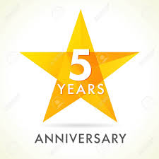 Join us at odin's sober! 5 Years Anniversary Star Logo 5th Anniversary Of The Year Of Royalty Free Cliparts Vectors And Stock Illustration Image 82573085