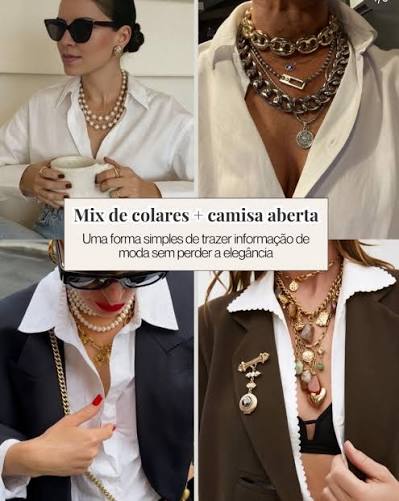 Os detalhes fazem toda a diferença. ✨ Uma combinação bem pensada de acessórios consegue elevar até o look mais básico, trazendo elegância, informação de moda e personalidade. Deslize o carrossel e descubra