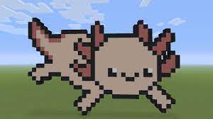 Axolotl in a bucket perler beads piece malaskisart $ 5.00. Minecraft Pixel Art Axolotl Youtube