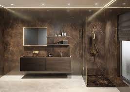 chique badkamer met bruin en gouden accenten badkamer inspiratie chique badkamers badkamer bruine badkamer