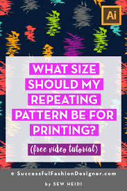 What Size Should A Repeating Pattern Be For Printing