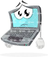 Tons of awesome sad dabi wallpapers to download for free. Computer Cartoon Vector Character Aka Topper The Friendly Laptop With Sad Face Graphicmama
