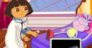 دورا الدكتورة علاج القرد موزو العاب كرتون دورا وموزو للاطفال كاملة dora cartoon cartoon games dora the explorer