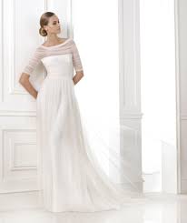 Love The Tulle Sleeves Column Wedding Dress Pronovias Wedding Dress Pronovias 2015 Bridal Collection