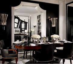 Ralph Lauren Black Livingroom Black And White Dining Room Black Dining Room White Dining Room