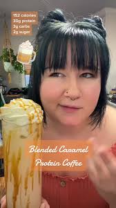 Blended Caramel Protein Coffee Recipe