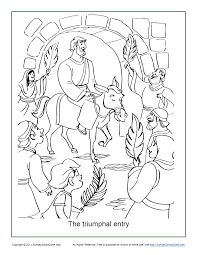 You could also print the picture while using. Free Printable Palm Sunday Coloring Page On Sunday School Zone