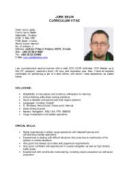 I am a fresher seafarer holding references documents. Resume Format For Fresher Deck Cadet Good To The Last Curriculum Vitae