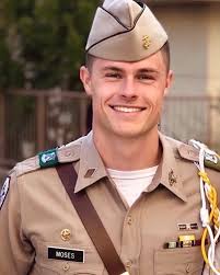 COUNTDOWN TO COMMISSIONING- 17 DAYS Forrest Moses is commissioning as an  Ensign in the United States Navy. He is from Richardson, Texas and entered  Texas A&M in the Fall of 2018. Forrest