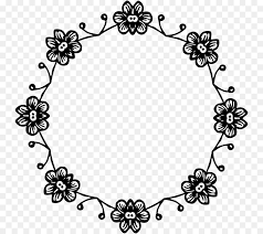 Floral page border black and white. Black And White Flower Png Download 800 800 Free Transparent Borders And Frames Png Download Cleanpng Kisspng