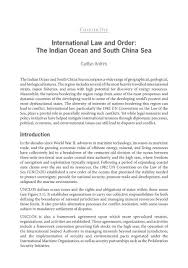 Questions about customary law are usually decided by traditional courts, chiefs, headmen or other traditional leaders. International Law And Order The Indian Ocean And South China Sea