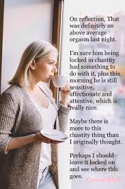 Wife Understands Benefits Of Chastity On Husband Cuckold Club