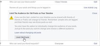 If you aren't automatically signed in, sign in with your facebook account. How To Make All Your Past Facebook Posts More Private