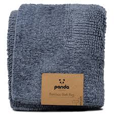 Wenko grey bamboo bathroom mat 50 x 80 cm. Bamboo Bath Rug Panda