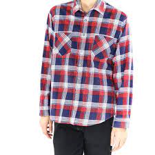 White Red Blue Flannel Shirt Goodbye Folk