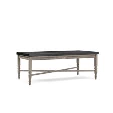 Blue Oak Saylor Rectangular Aluminum Top Outdoor Coffee Table Aluminum Coffee Table