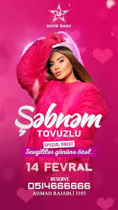 14 Fevral Sevgililər gününə özəl ulduzlar səhnəmizdə möhtəşəm çıxış edəcək!  💖✨ Sevgilinizlə bu xüsusi gecəni unudulmaz edin və sevimli müğənnilərin  ifası ilə romantik anlar yaşayın. Sevgililər gününü ...