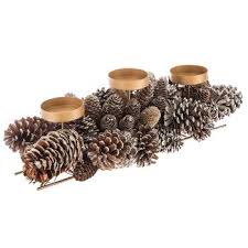 Piersurplus large floor standing metal and glass hurricane candle holder product. Glittered Pinecone Candle Holder Centerpiece Pinecone Candle Holder Pine Cone Candles Candleholder Centerpieces