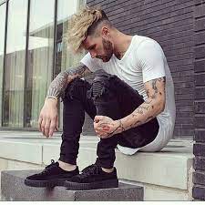 Street Style Man Outfit Basic Mens Street Style Mens Hairstyles Hair Styles