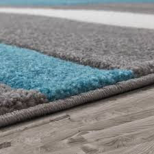 Inredning till kontor och företag. Teppich Turkis Grau Weiss Wohnzimmer Teppiche Real De