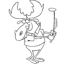 Coloring pages mega blog golf printable coloring pages. Cartoon Picture Of Moose Playing Golf Coloring Page Download Print Online Coloring Pages For Free Color Nimbus