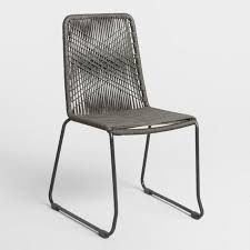 Charcoal Gray Nautical Rope Reeves Dining Chair Set Of 2 V1 Overall 20 5 W X 27 5 D X 36 H 17 6 Lbs Esszimmerstuhle Weiss Rustikale Mobel Esszimmerstuhl