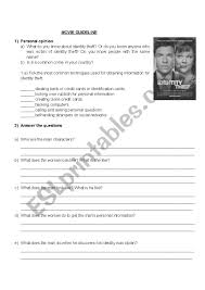 2013 | r | cc. Movie Identity Thief Esl Worksheet By Claude 15