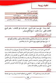 صيغة دعوى فسخ النكاح