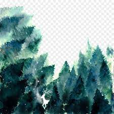 Forest Watercolor Painting If We Painted Forest Png Is About Is About Fir Biome Evergreen Pine Family Sky Forest Wat Besplatnye Ramki Risunki Oboi Fony