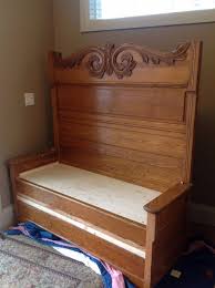 Turn An Antique Bed Into A Gorgeous Bench Antique Beds How To Antique Wood Antique Headboard